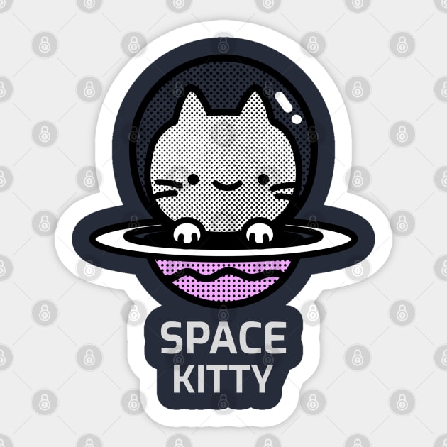 Space Kitty Sticker by Sanworld